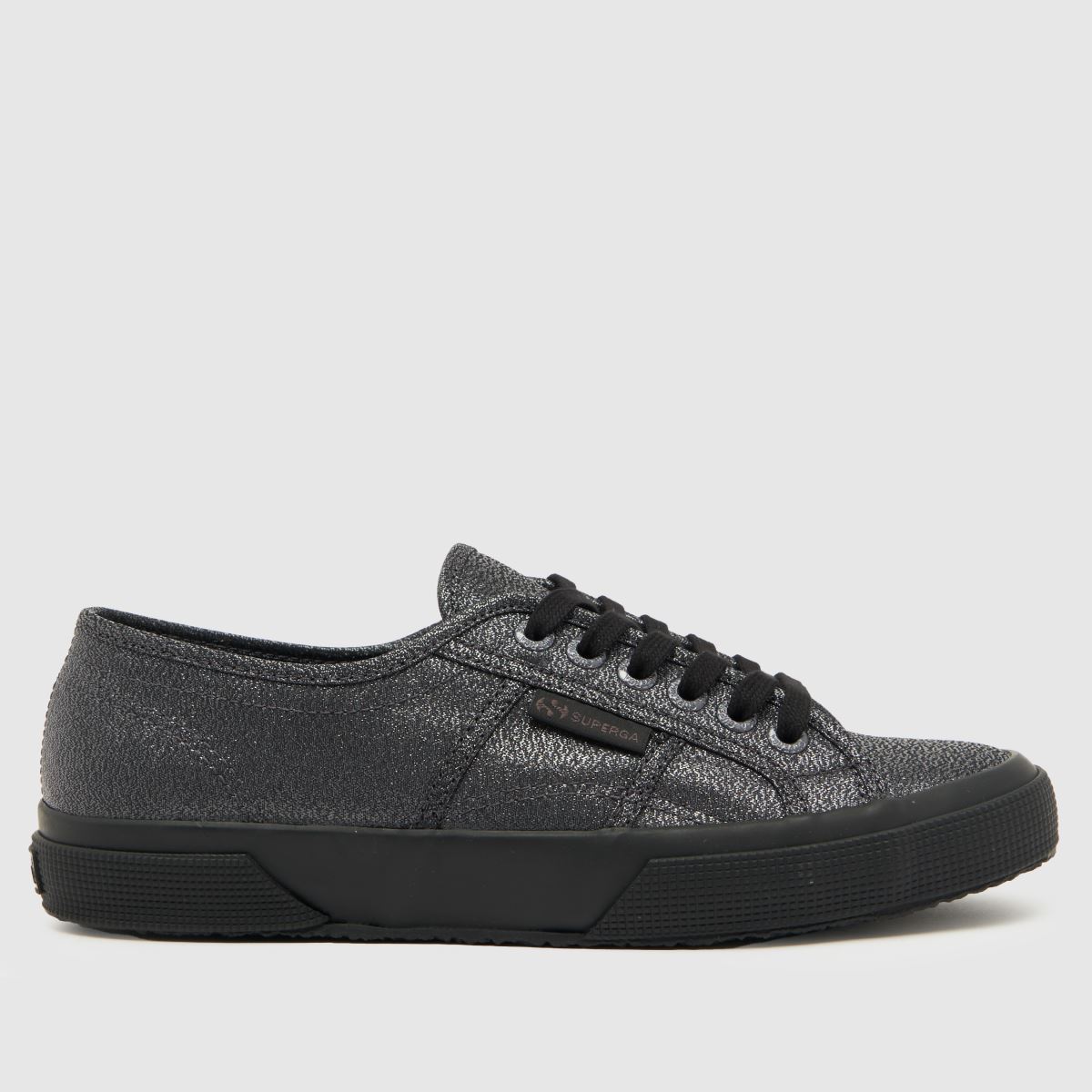 Superga 2750 lame sportcipő fekete és szürke színben