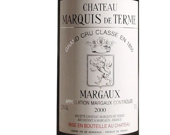 Château Marquis de Terme 2000 Bordeaux Margaux