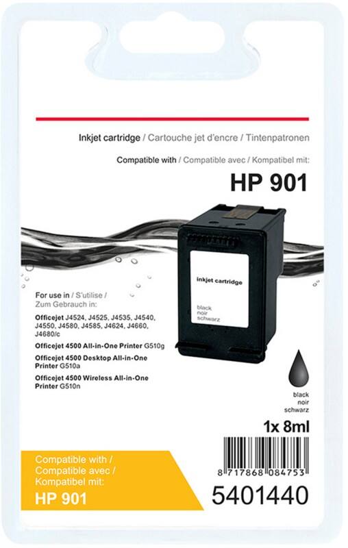 Viking 901 Kompatibel HP Tintenpatrone CC653A Schwarz
