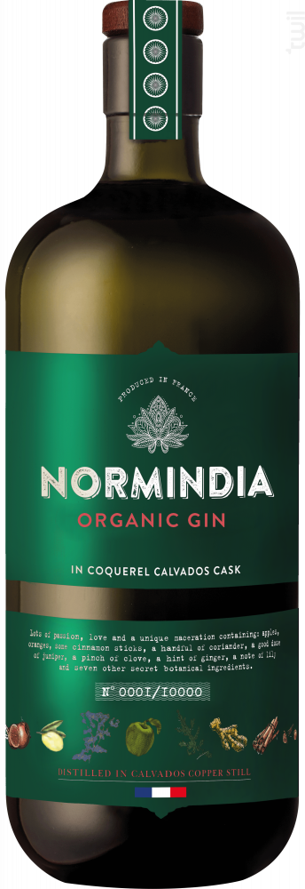 Gin français Normindia Bio Normindia