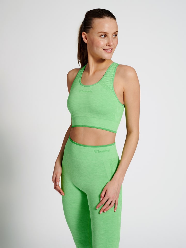 Hummel Hummel Bh Hmlmt Una Damen in SUMMER GREEN MELANGE günstig kaufen XS