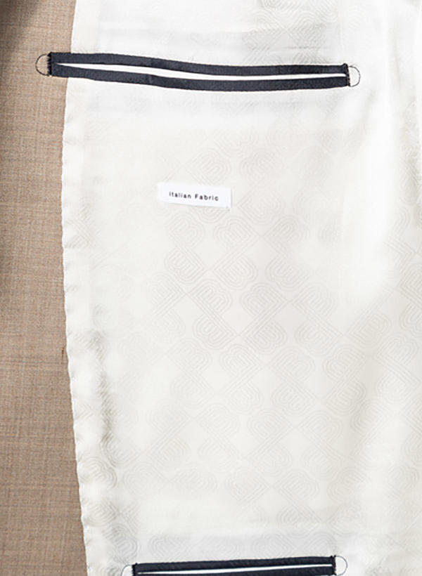 BALDESSARINI, Anzug mit Weste, Slim Fit, Schurwolle, sand