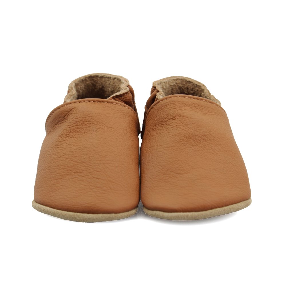 baBice Plain Nugat braune Krabbleschuhe