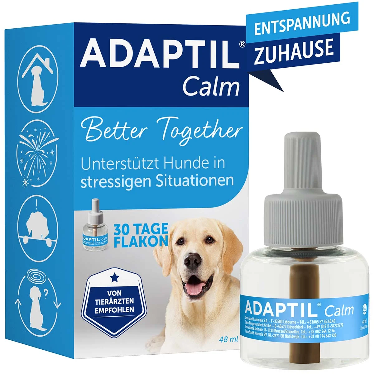 Adaptil Verdampfer 1 Monats-Nachfüllflakon 48ml bei ZooRoyal