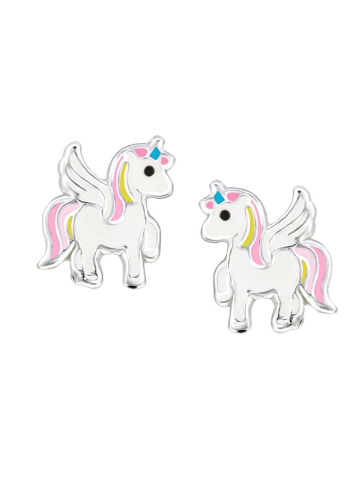 schmuck23 Ohrringe 925 Silber Einhorn in Bunt günstig kaufen onesize