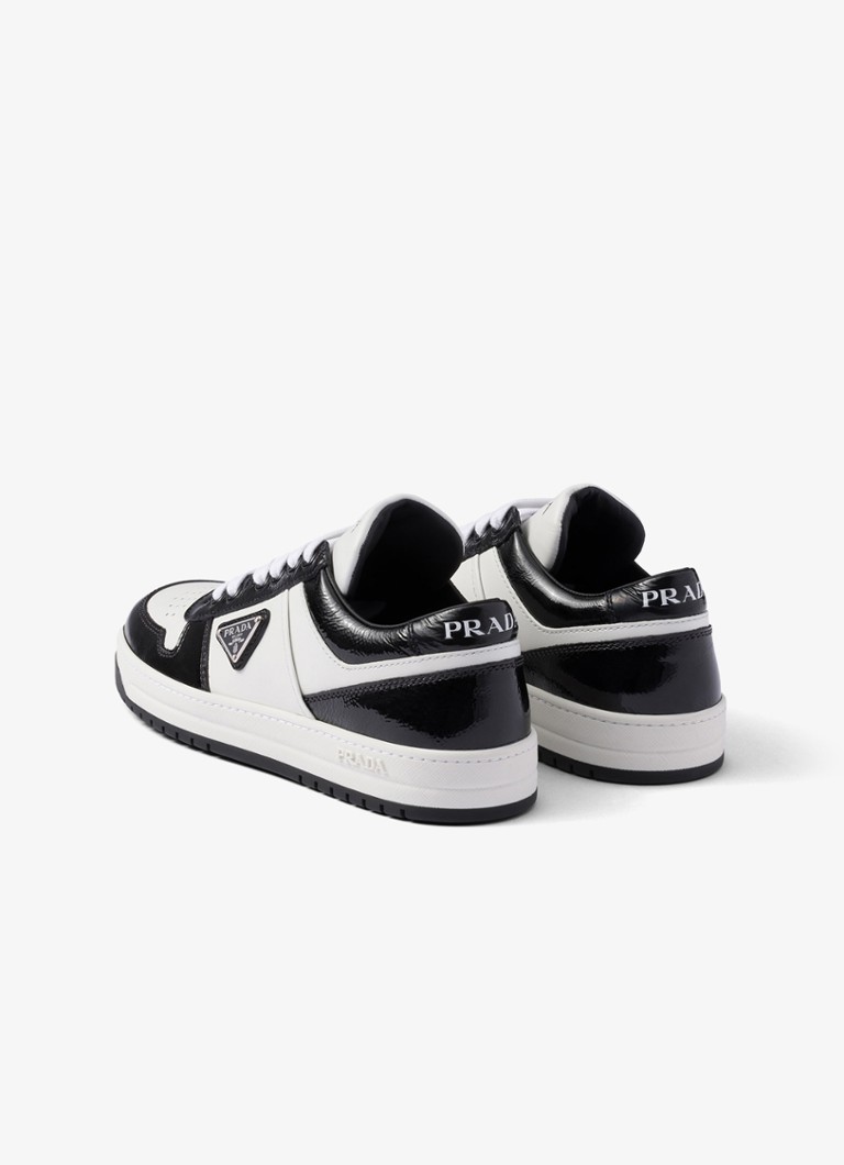 Prada  Downtown sneaker van leer met logo
