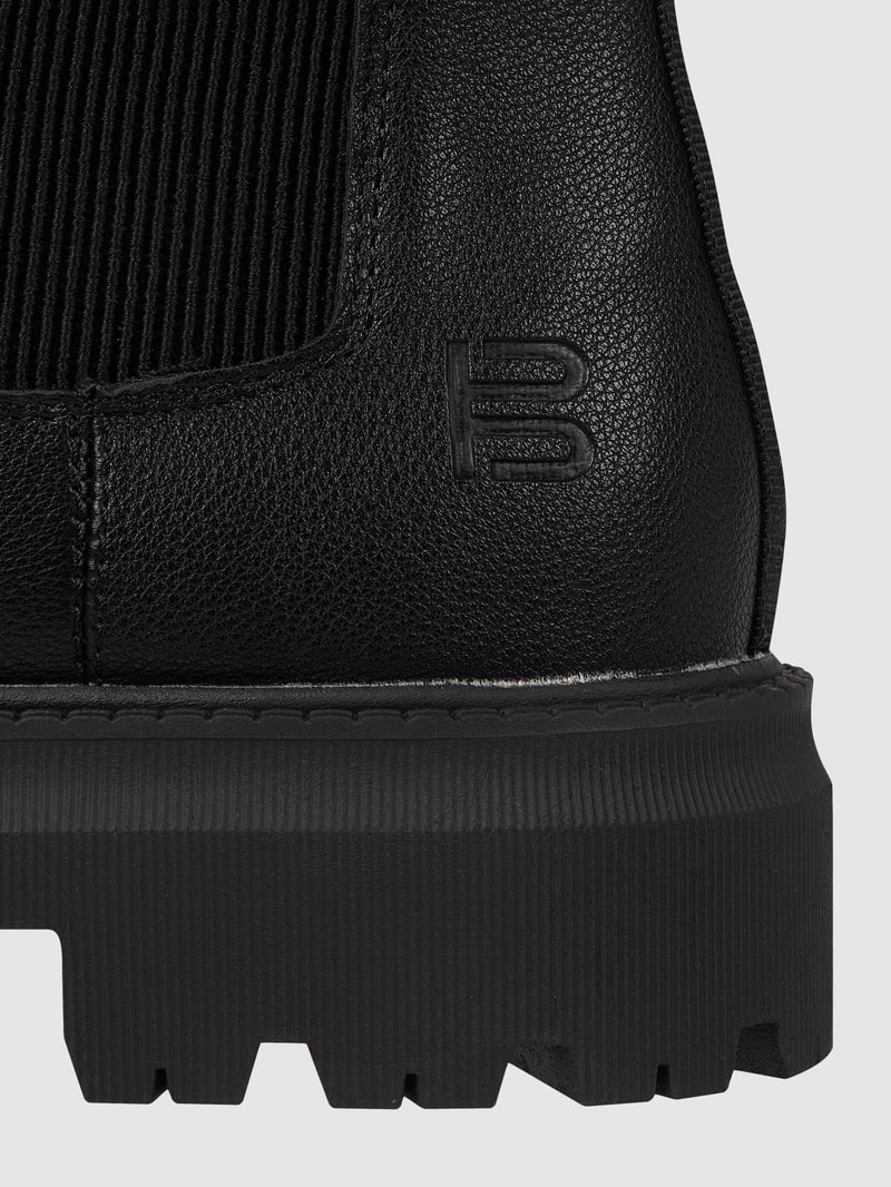 Chelsea Boots in Leder-Optik Modell 'Carley' in schwarz