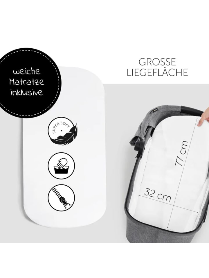 Hauck 4in1 Kinderwagen-Set Vision X Trio Set - inkl. i-Size in grau,silber günstig kaufen onesize