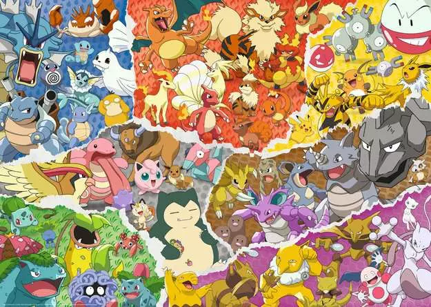 Puzzle 1000 Teile - Pokémon Adventure