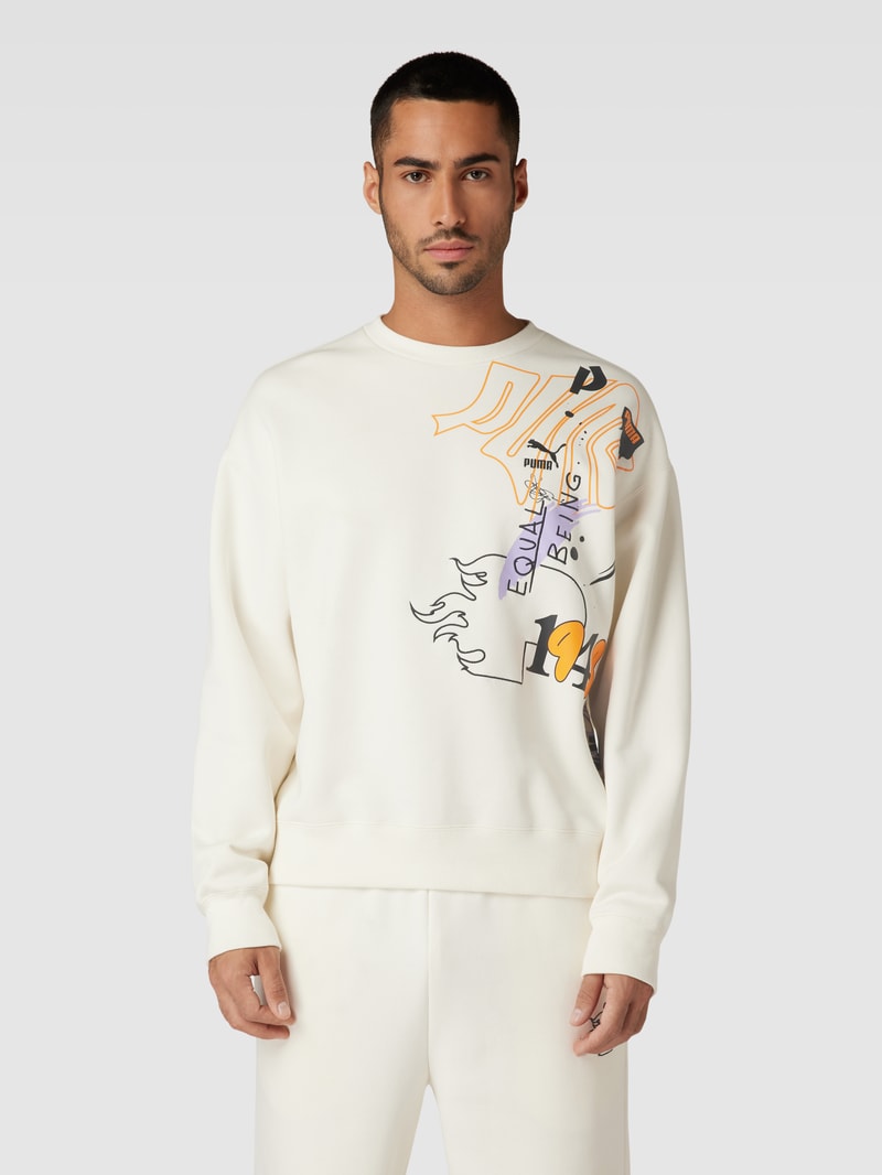 Sweatshirt mit Statement-Print - PUMA X P&C* in offwhite