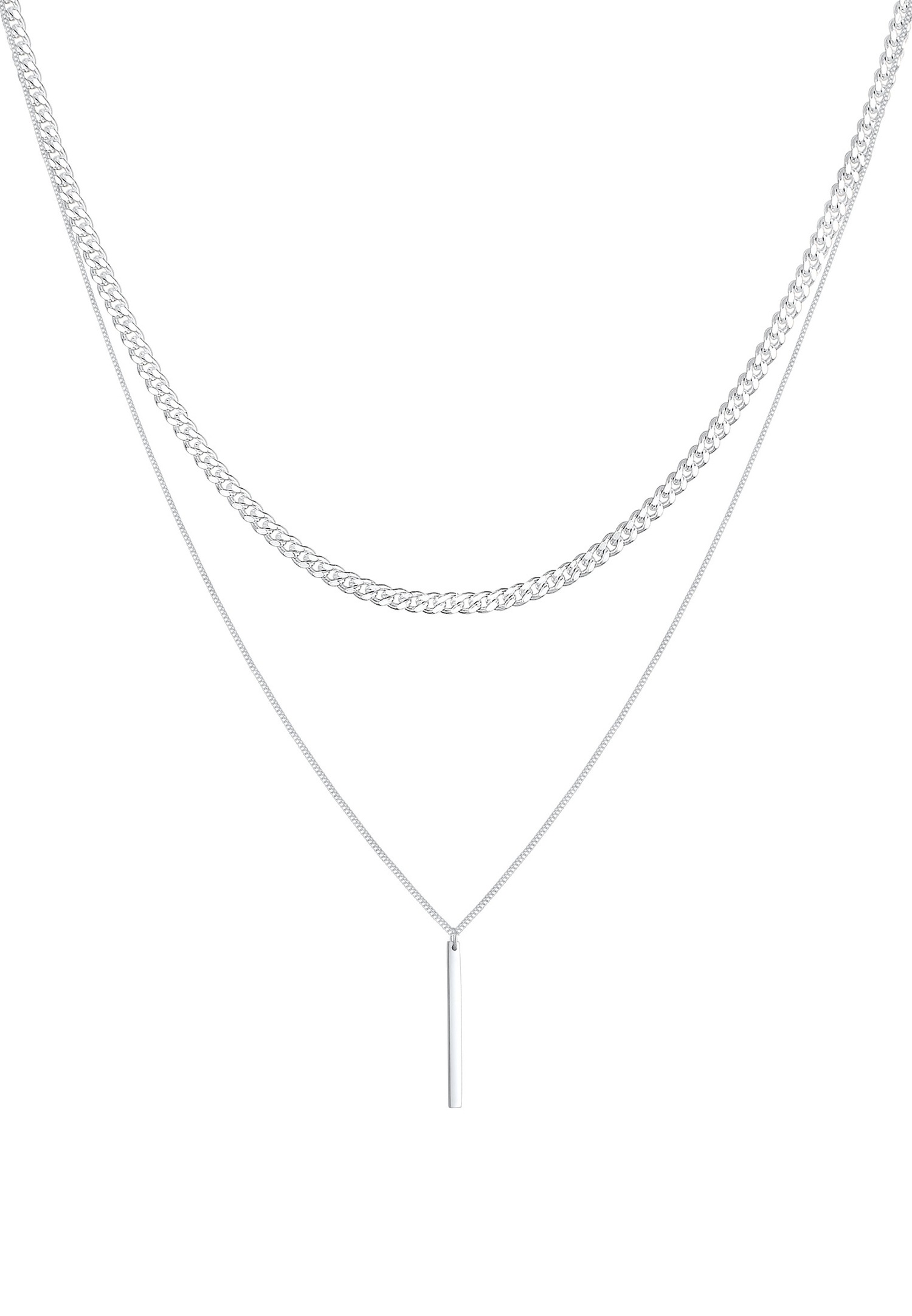 Elli PREMIUM Panzer Chain dla kobiet, podstawowy wygląd, srebro próby 925