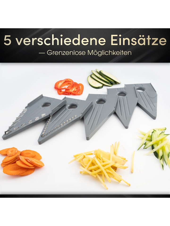Stoneline Gemüsehobel Set 9-teilig in Grau günstig kaufen onesize