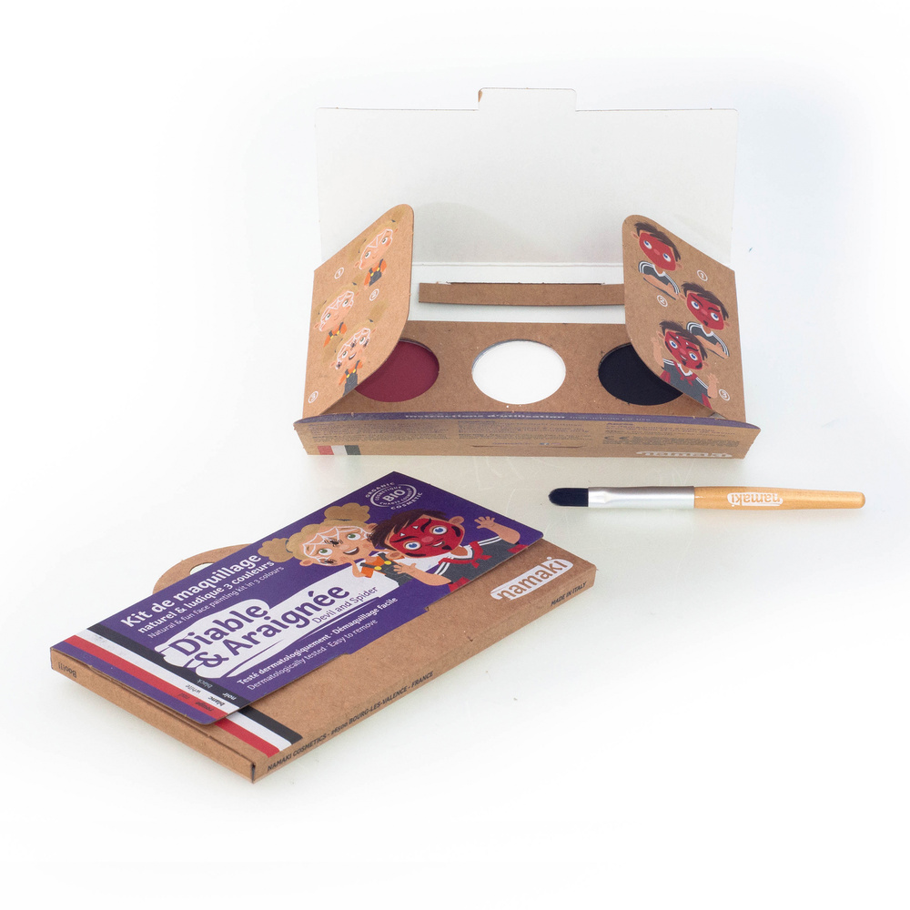 namaki Kit 3 couleurs Diable & Araignée Maquillage de déguisement