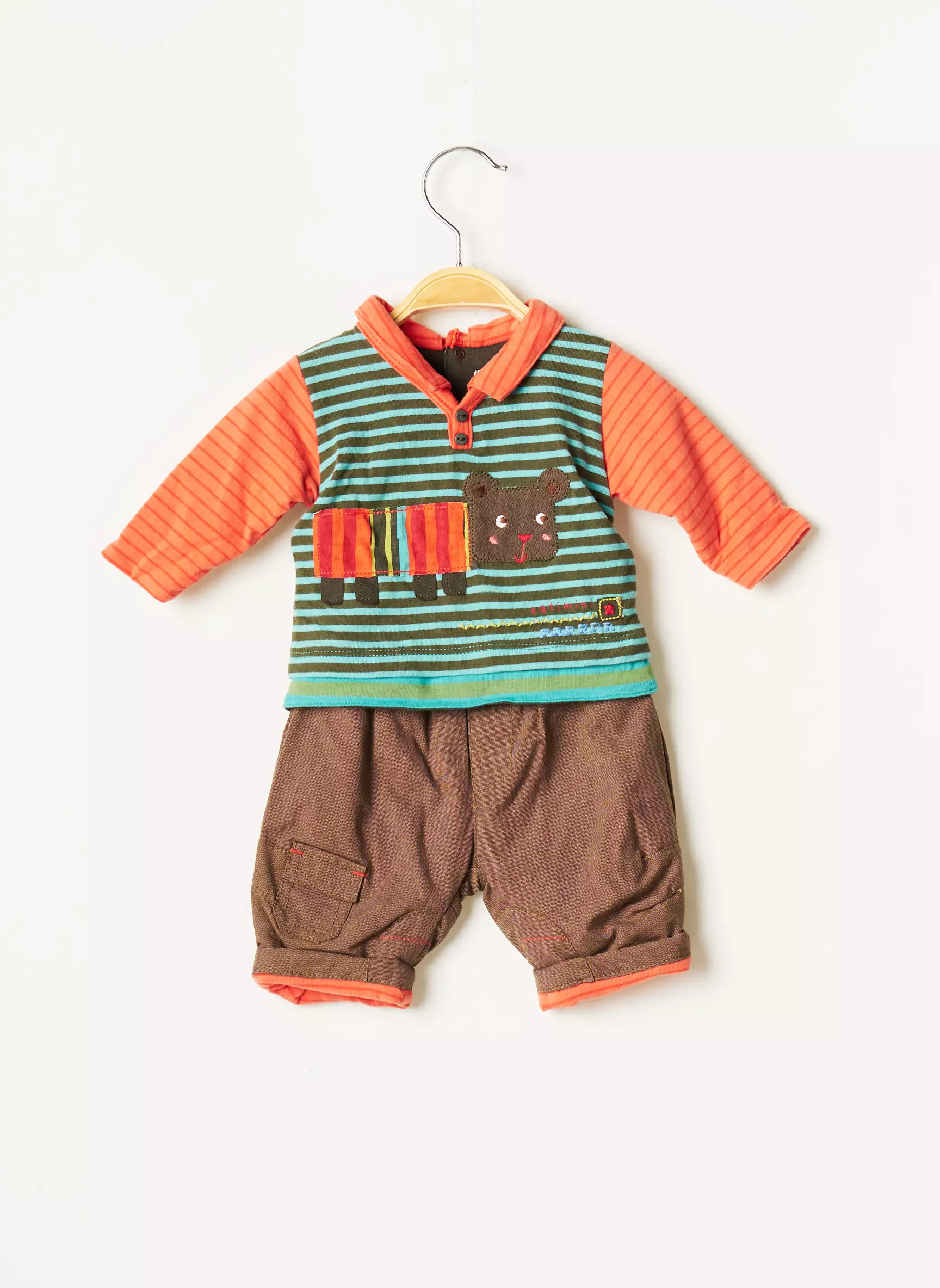 Catimini Ensembles Pantalon Garcon couleur marron