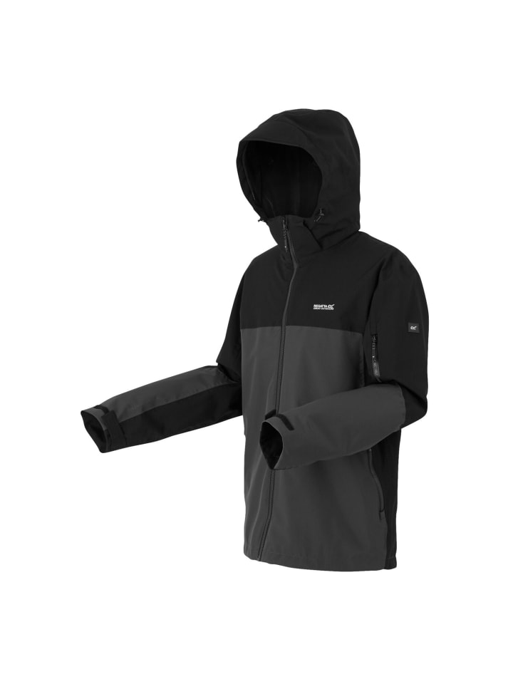 Regatta Bosfield III Regenjacke / Outdoorjacke  in Schwarz günstig kaufen