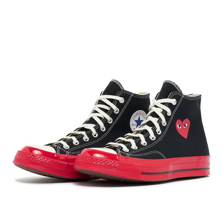 Comme des Garcons Play Red Sole Chuck Taylor 70 Hi Top Black