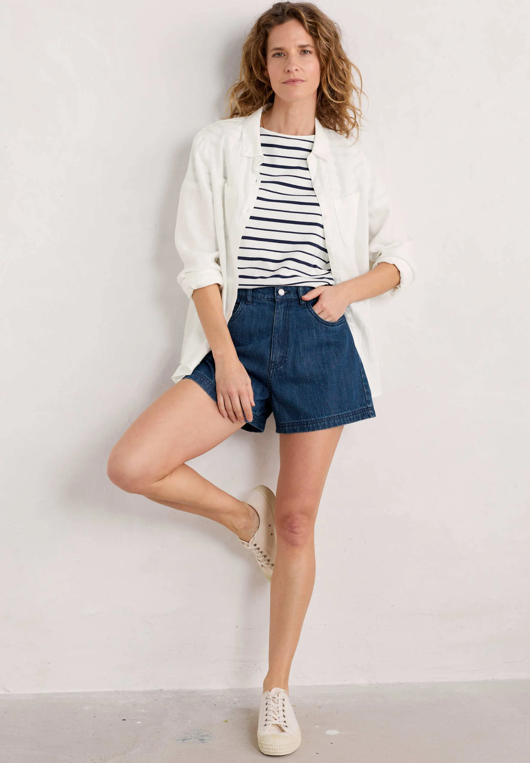 Seasalt Cornwall HOLLOWAY - Pantalones cortos de mezclilla