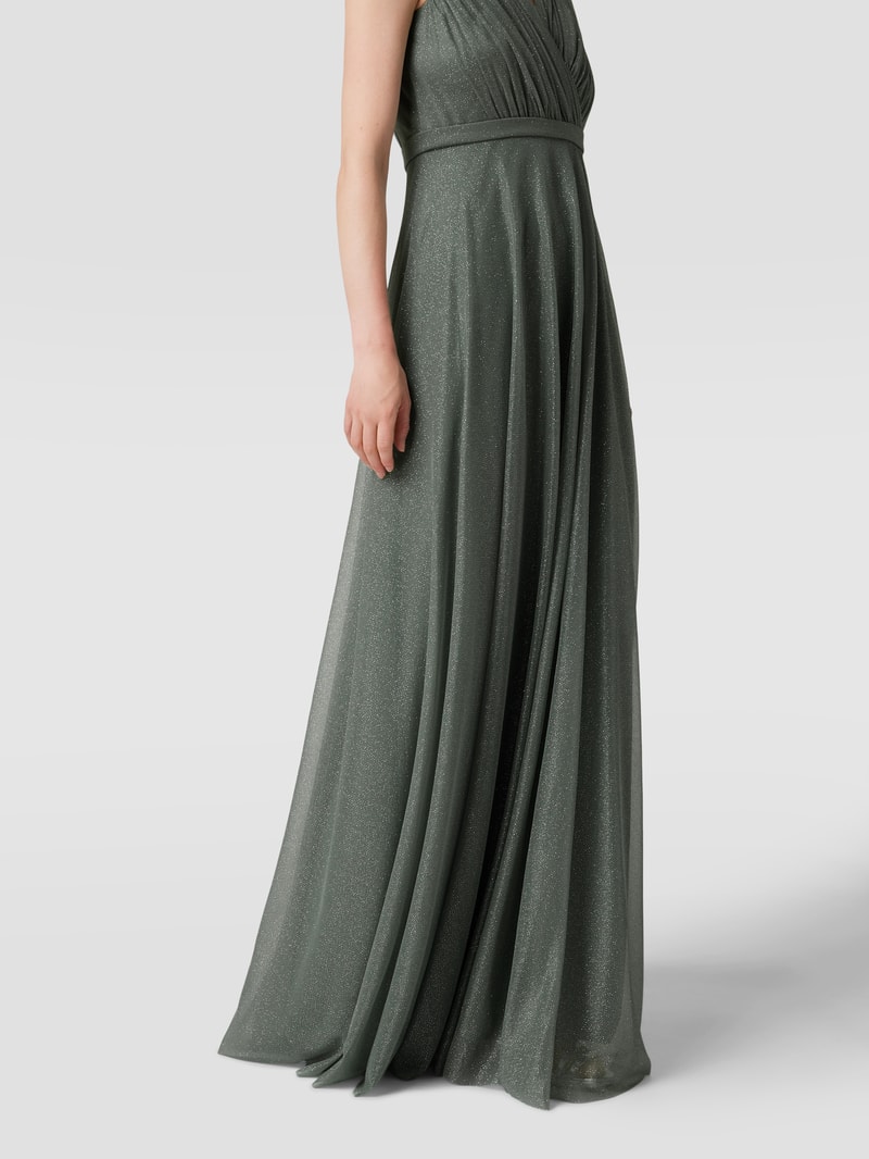 Abendkleid mit Taillenpasse in mint