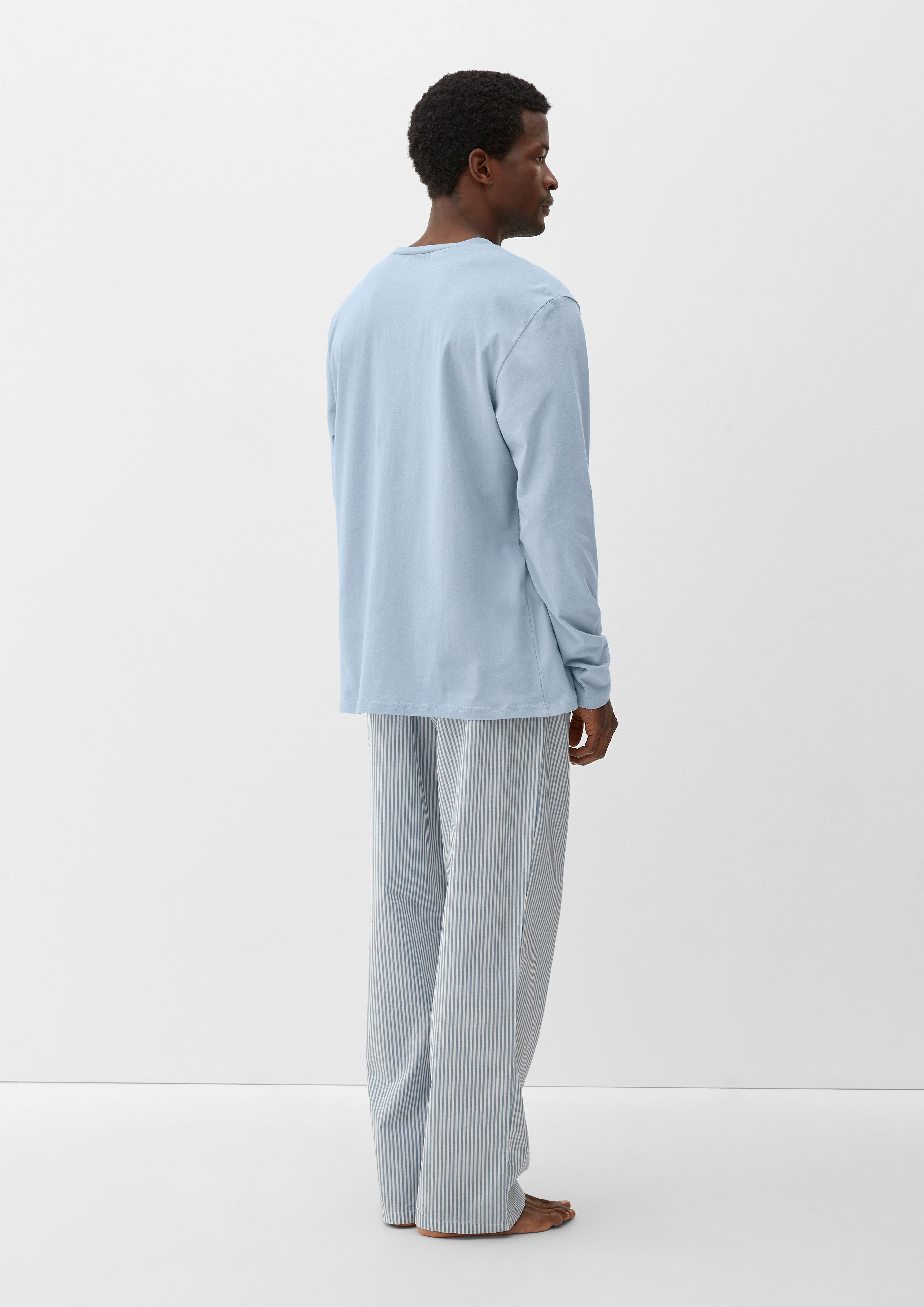 Pyjama-Shirt mit Schriftprint  6008389-5344