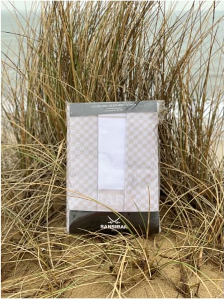 Sansibar 3-teiliges Set: Geschirrtuch Set in Natur günstig kaufen 50x70 cm