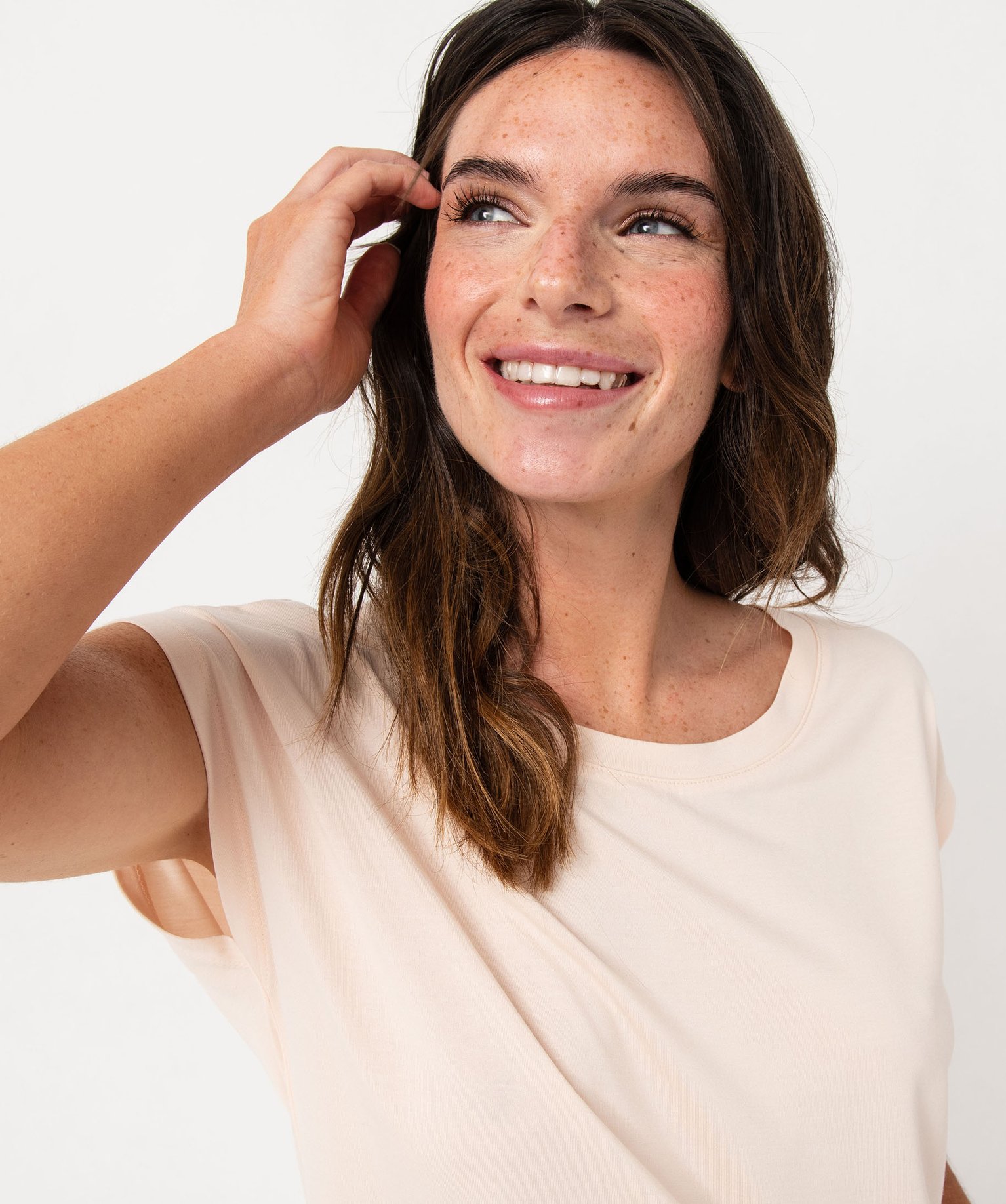 Tee-shirt homewear sans manches avec large col rond femme vert | GEMO
