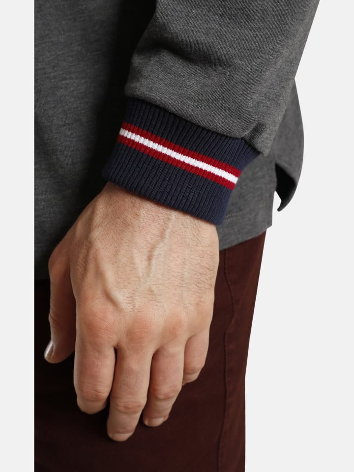 Charles Colby Sweatshirt EARL PEREDUR in dunkelgrau melange günstig kaufen