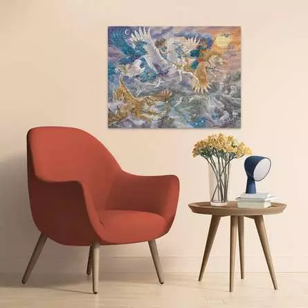 Puzzle 2000 Teile - Auf dem Pegasus durch die Lüfte