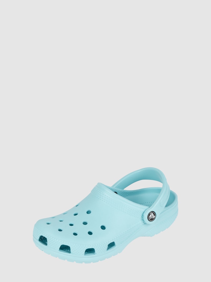Clogs mit Fesselriemen in hellblau