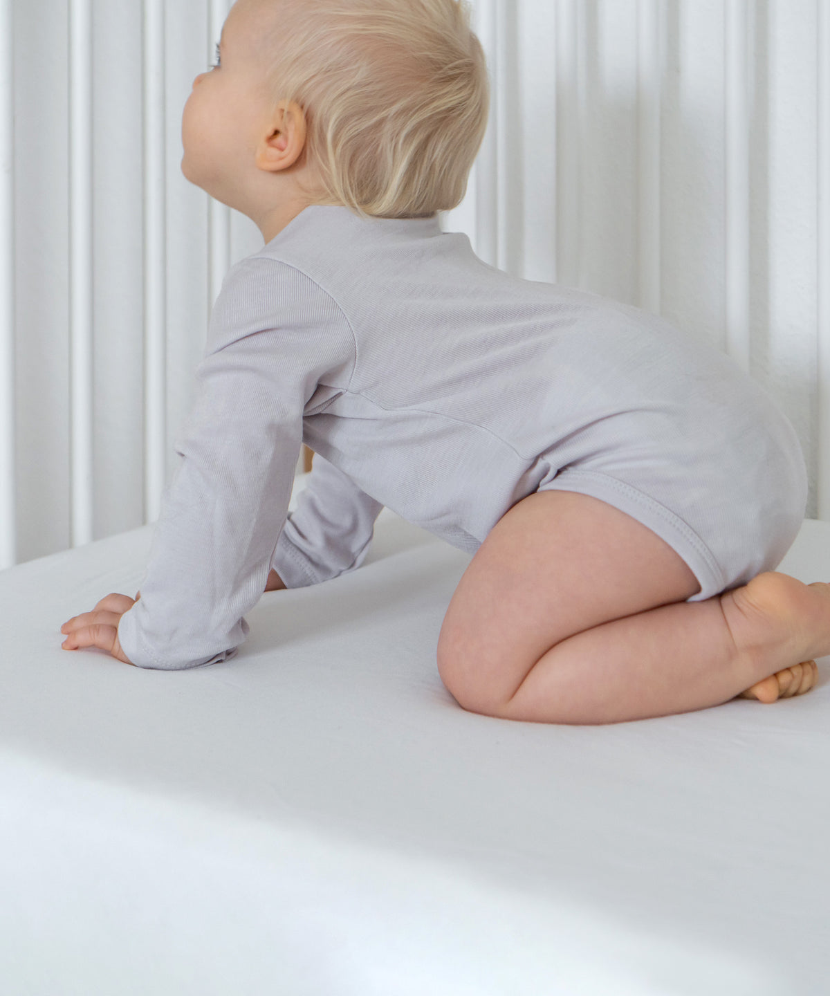 Wolle-Seide Langarm-Body