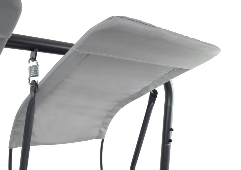 bellavista Home & GardenHollywoodschaukel 2-Sitzer mit Kissen grau/anthrazit