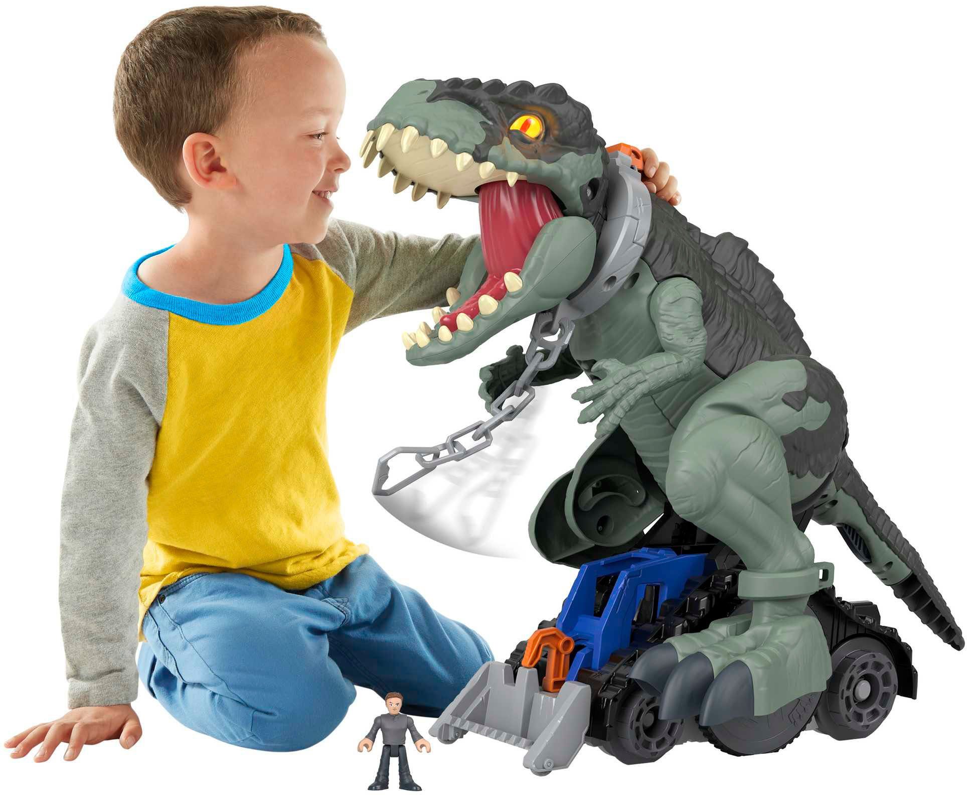 Mattel® Actionfigur Imaginext Jurassic World Riesen-Dinosaurier, inklusive Owen-Figur