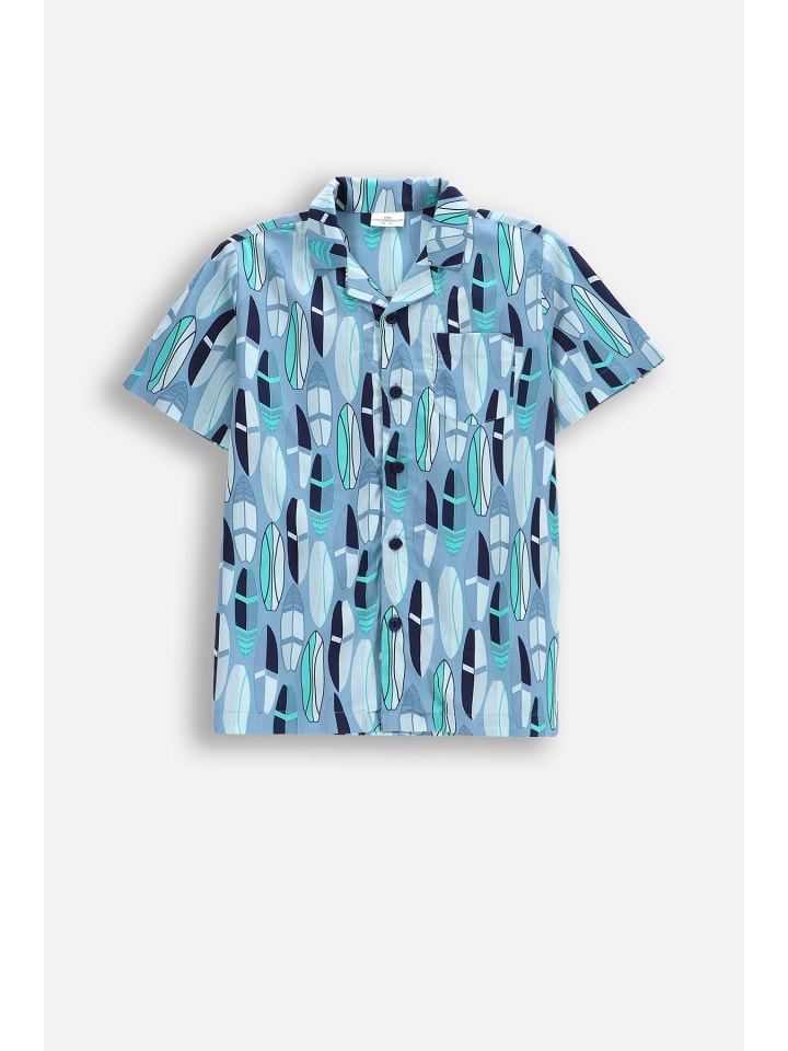 Coccodrillo Kurzarmhemd in blau günstig kaufen
