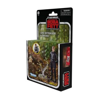 Star Wars: The Book of Boba Fett Vintage Collection Actionfiguren Luke Skywalker & Grogu 10 cm