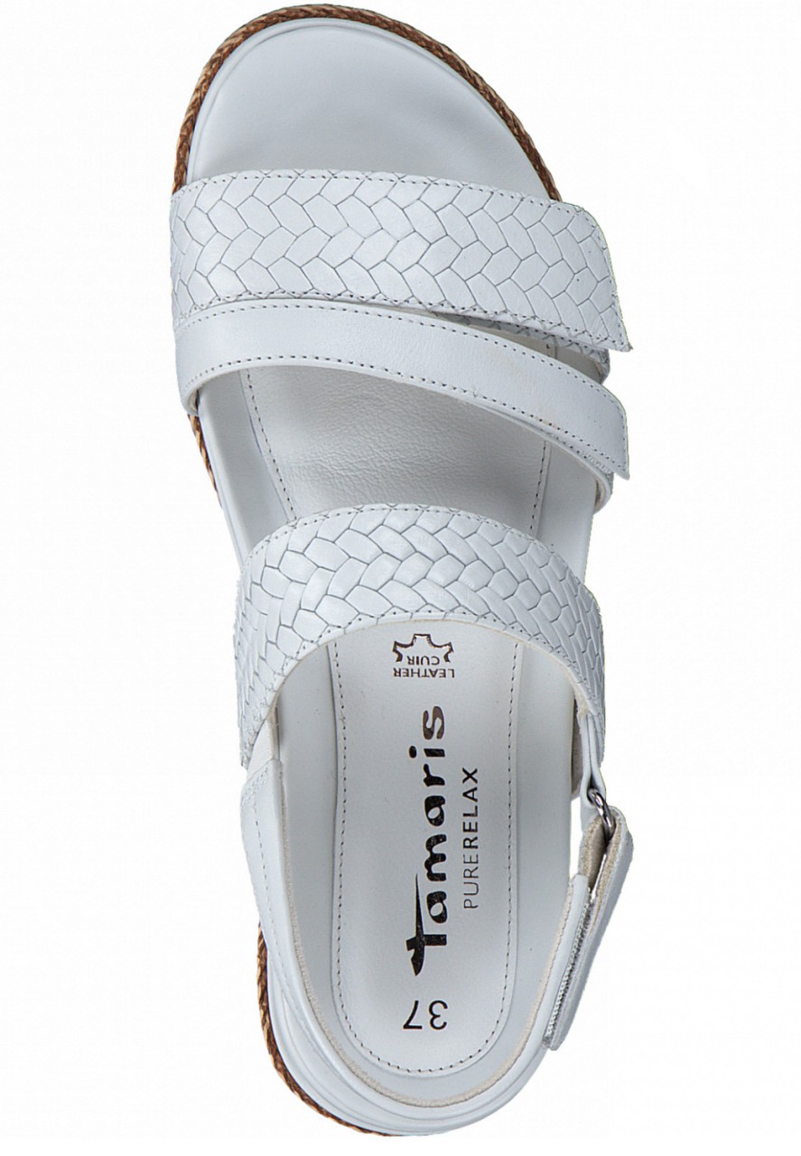 TAMARIS Klassische Sandalen weiss
