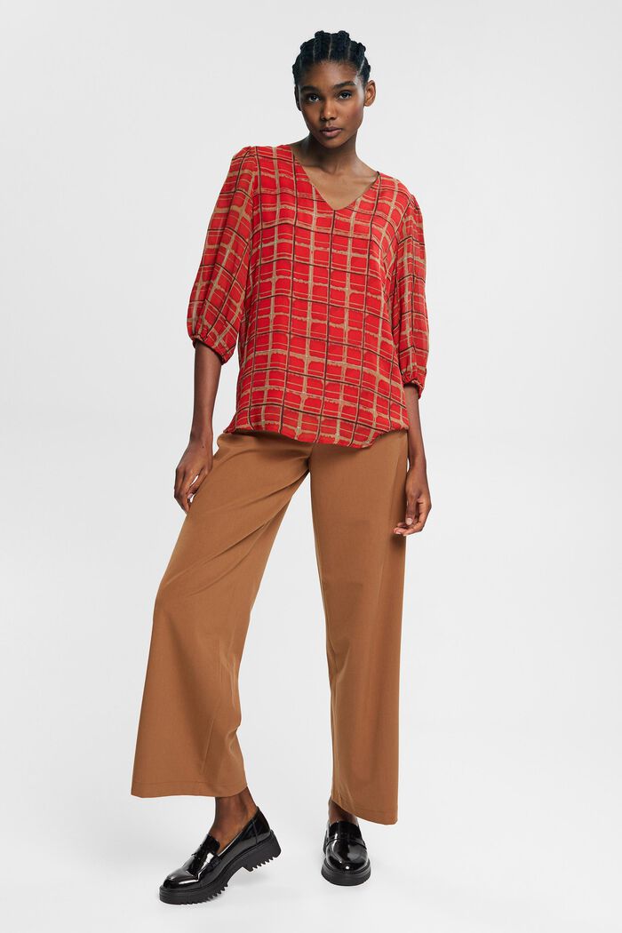 Bluse mit Muster, LENZING™ ECOVERO™