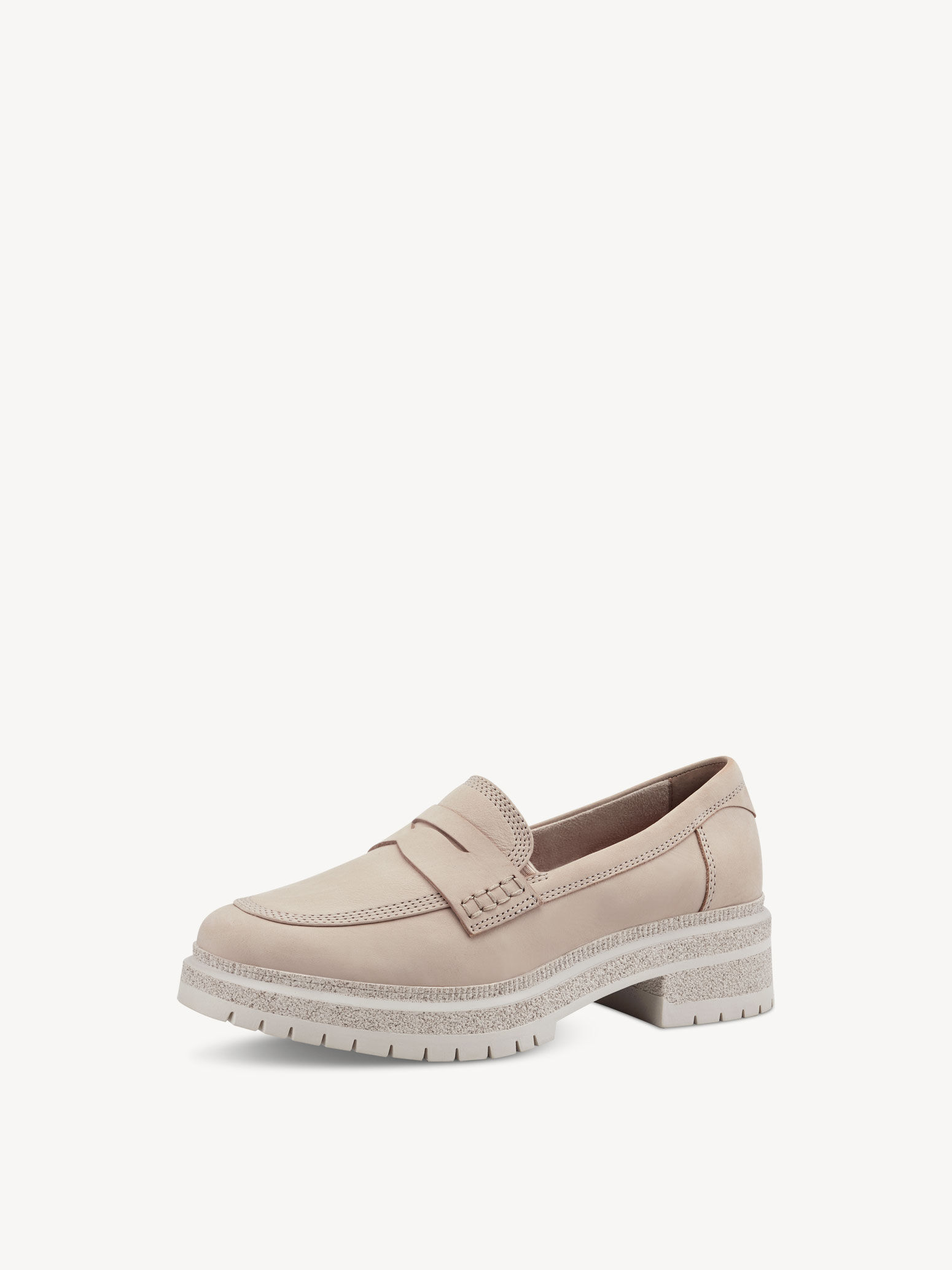 Slipper en cuir - beige