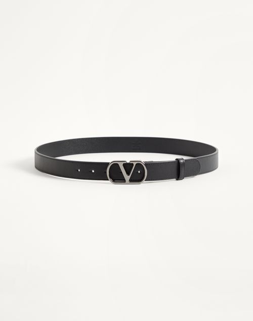 VLogo Signature Bælte i skinnende kalveskind 30 mm