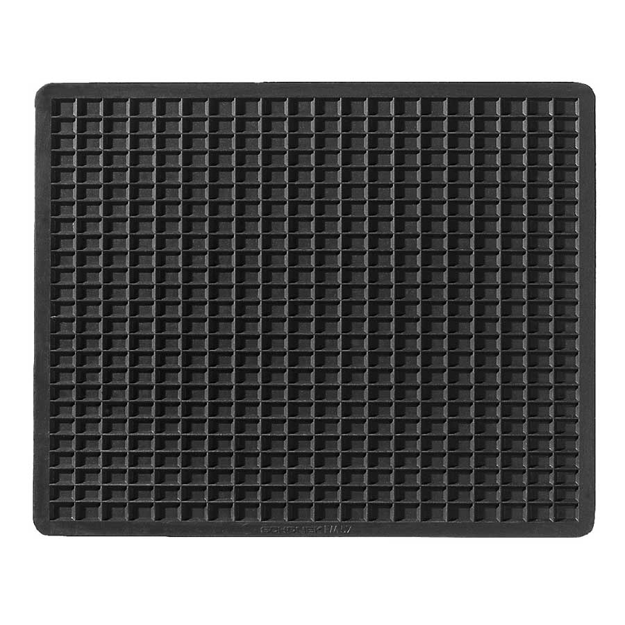 Schönek Universal Gummimatte, Auto Fußmatte, 60 x 50 cm in Schwarz, 1 Stück - ATU