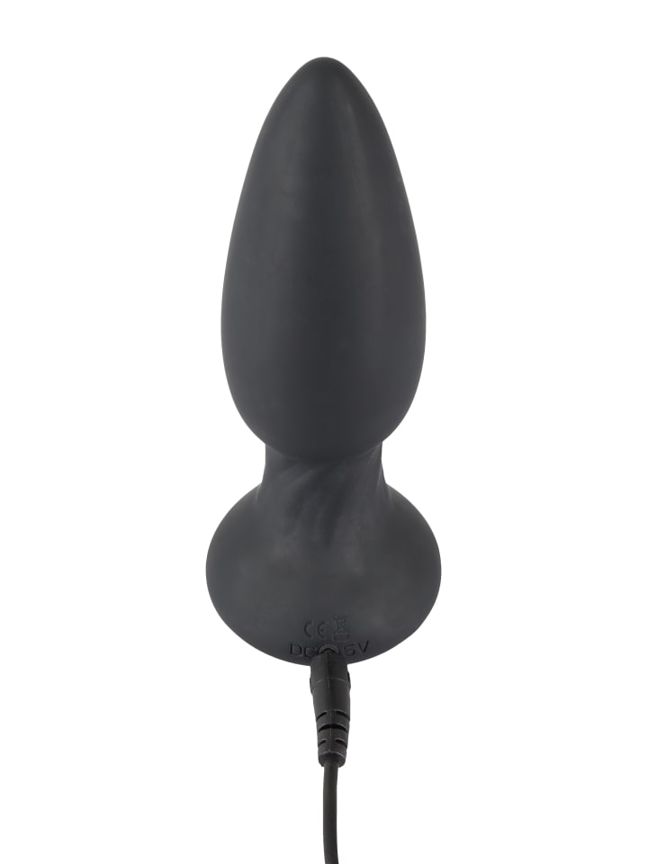 Black Velvets Analplug mit Rotation Remote controlled rotating & vibrating plug in schwarz günstig kaufen 13,5 cm