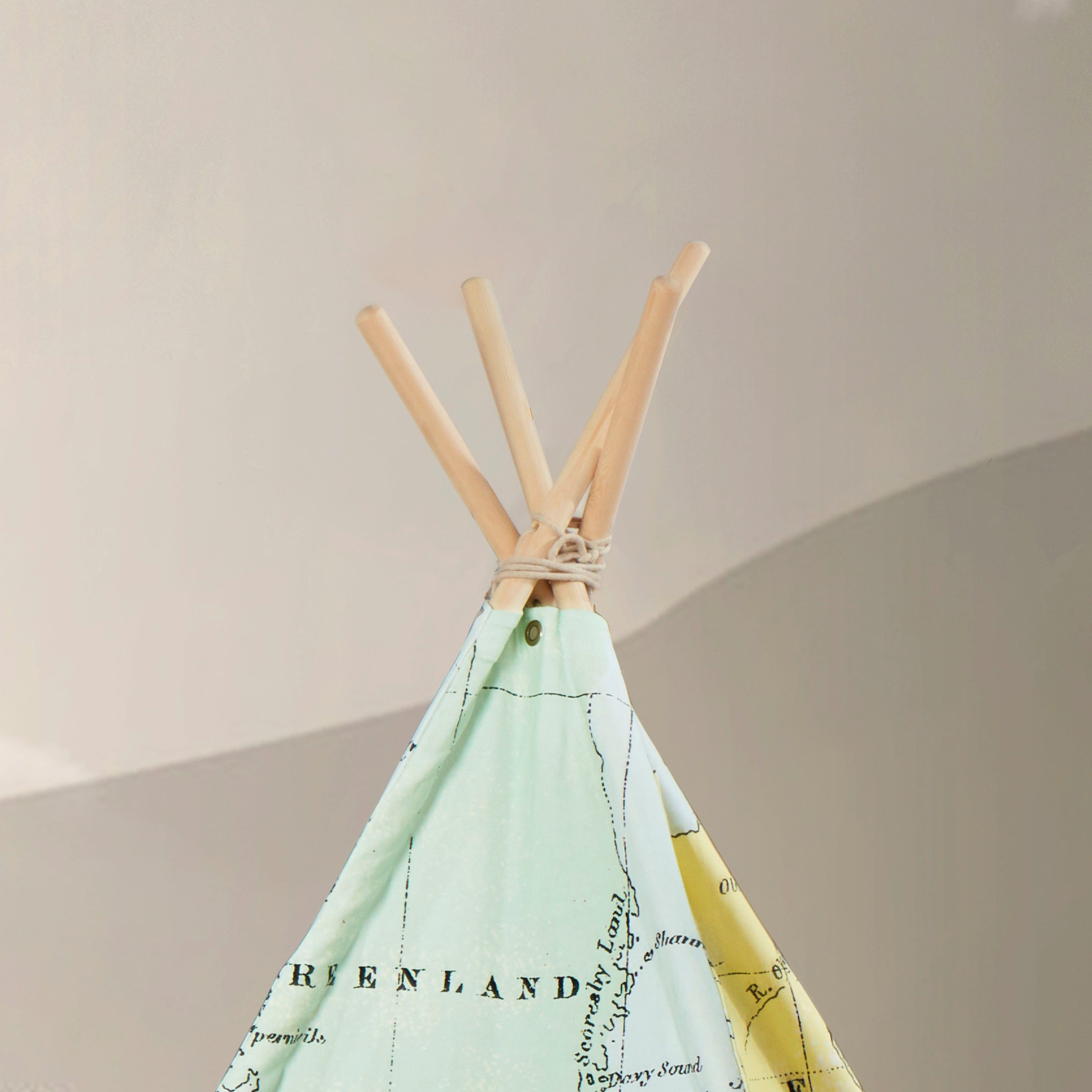 Sunny Tipi-Zelt Weltkarte