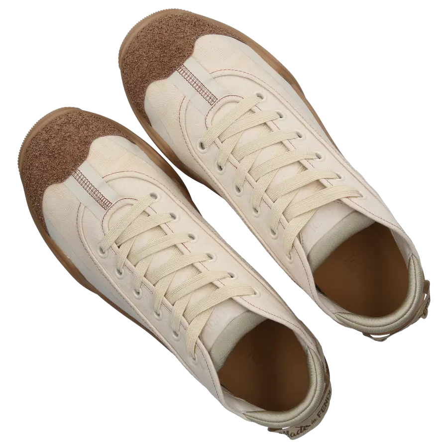 FENDI - Sneaker low LAB Textil - beige