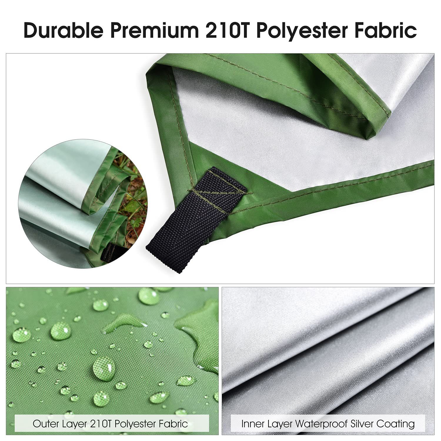 CALIYO Tarp-Zelt Tarp für Hängematte Zeltplane Regenschutz Sonnenschutz, Multifunktionales TarpTent mit Ösen Ultra-Leicht für Outdoor