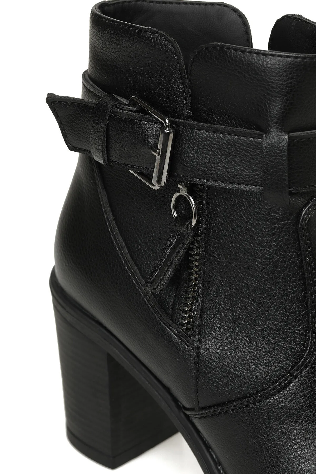 Polaris  318259Z 3PR Schwarze Damenstiefel mit Absatz