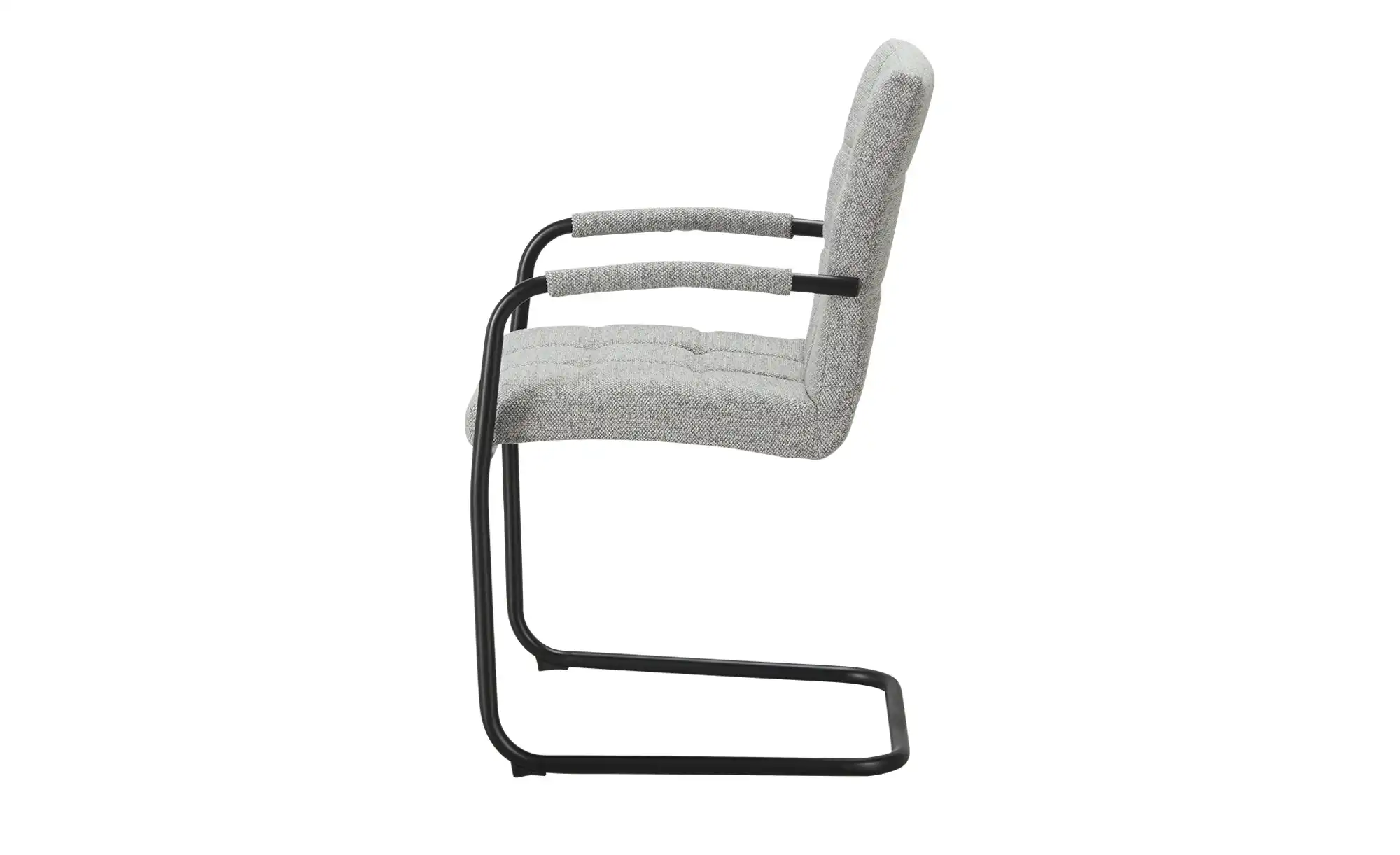 Schwingstuhl aus Bouclé-Stoff