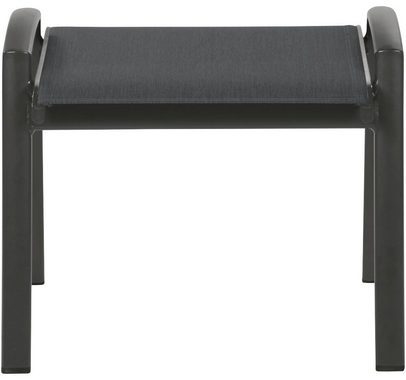 Siena Garden Gartenlounge-Hocker Savina (1 St), Alu, Textilbezug, schwarz