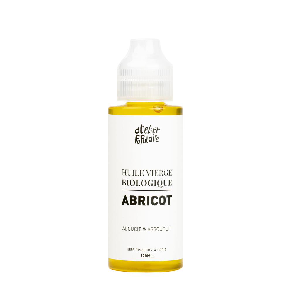 atelier populaire Huile vierge biologique d’Abricot | 120mL Huile vierge