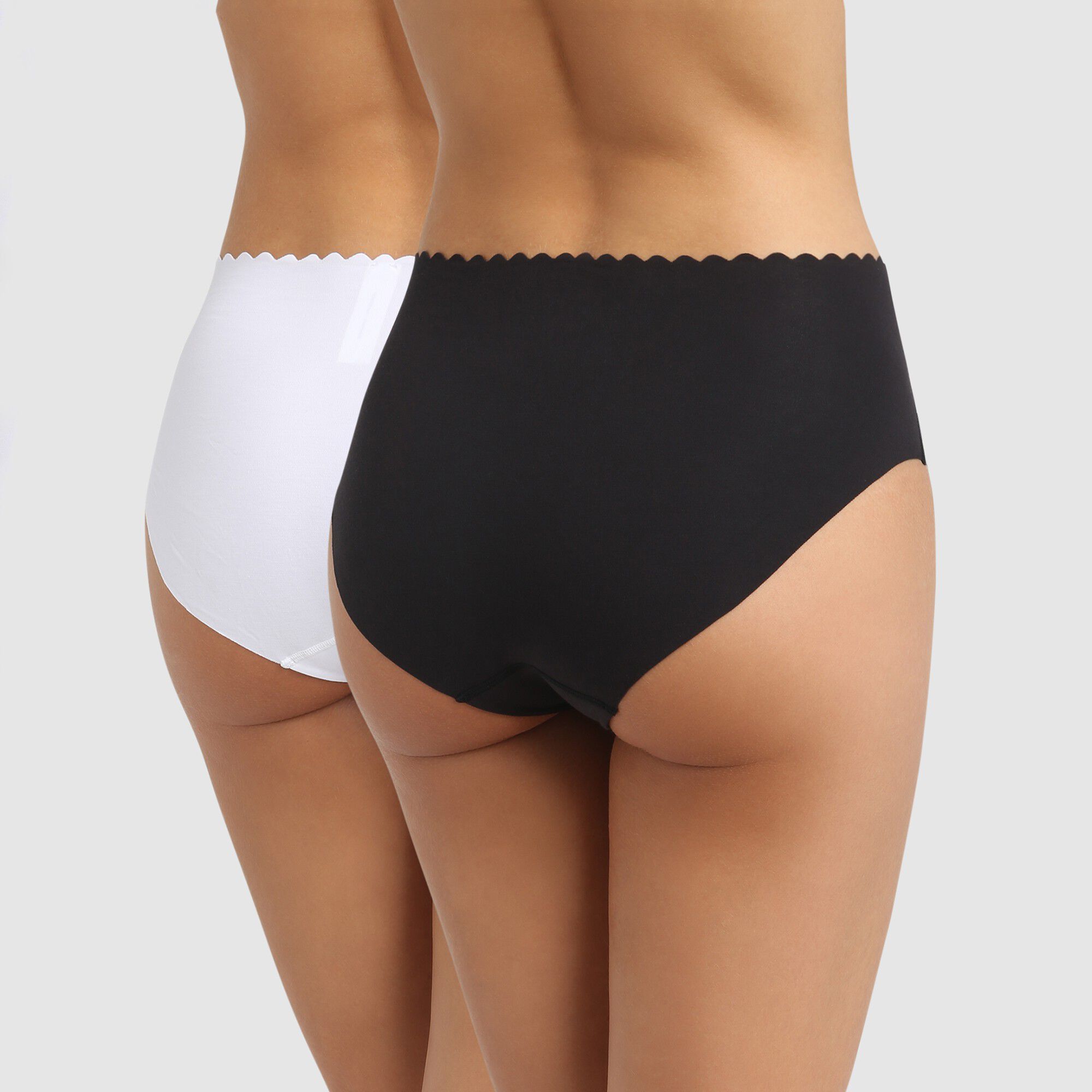 Culotte haute coton stretch Body Touch- Lot de 2