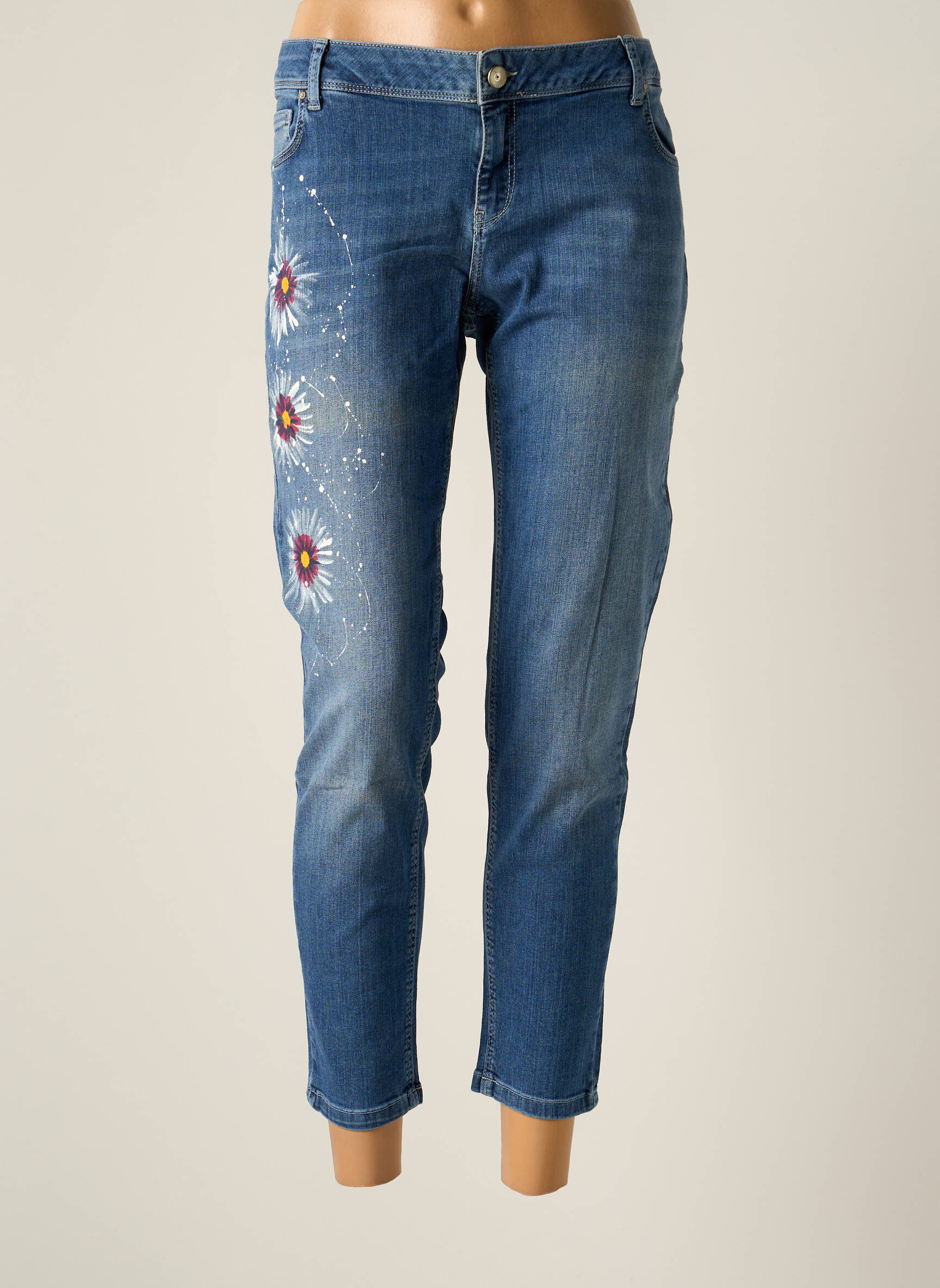 Betty   Co Jeans Coupe Slim Femme couleur bleu