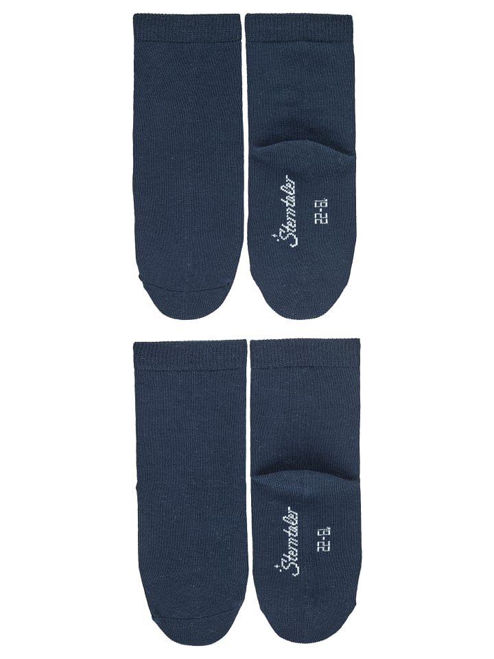 Sterntaler Socken 2er-Pack uni in marineblau günstig kaufen
