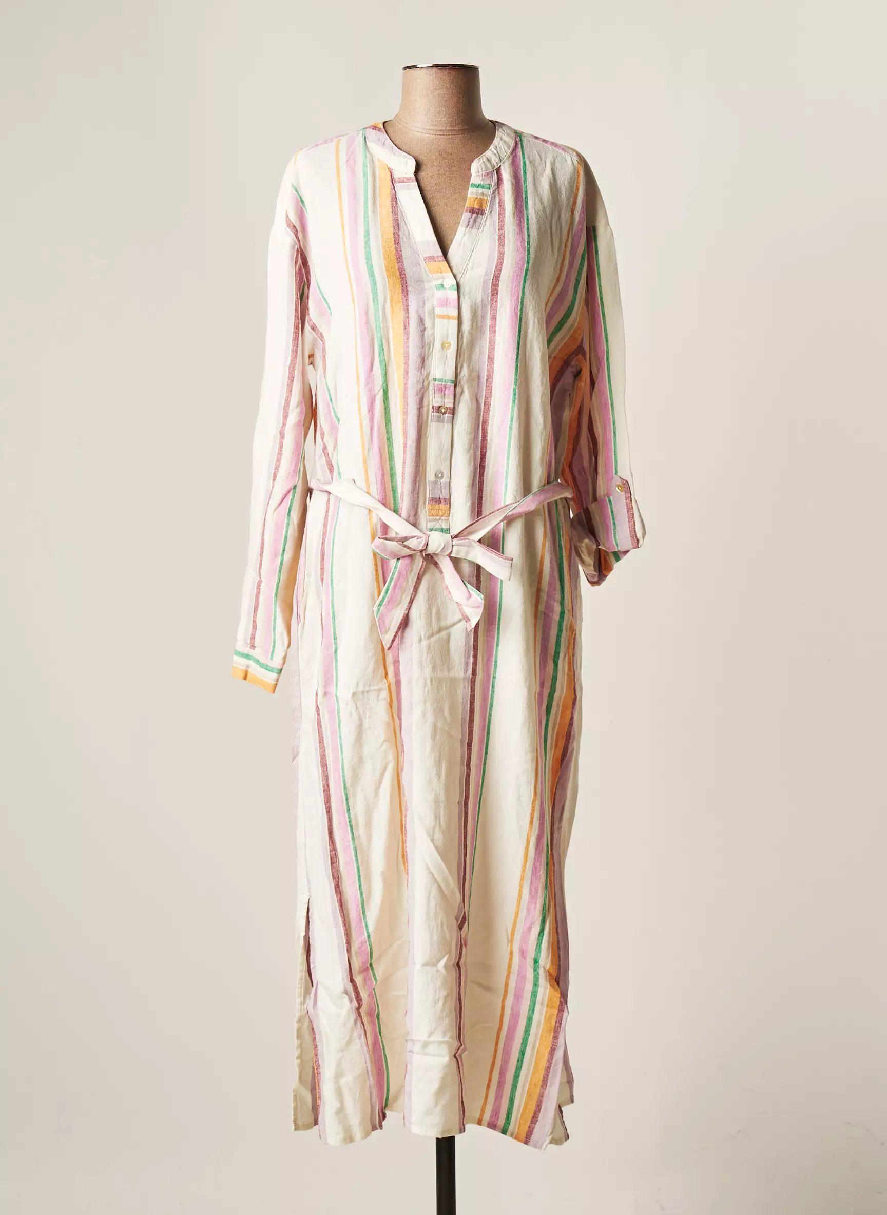 B Young Robes Longues Femme couleur orange